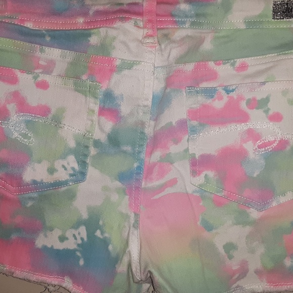 Justice tie dyed shorts size 18 1/2 GUC - Picture 7 of 7